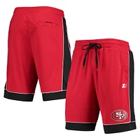 Starter Scarlet/Black San Francisco 49ers Fan Favorite Fashion Shorts pour homme