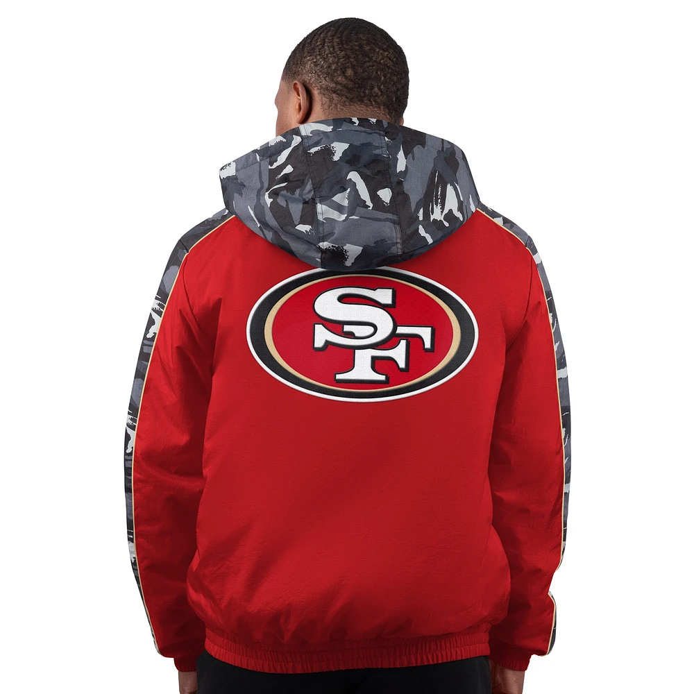 Veste zippée Starter Scarlet pour homme San Francisco 49ers Thursday Night Gridiron