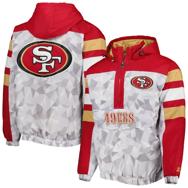 San Francisco 49ers Heavyweight Satin Jacket in scarlet – State Of