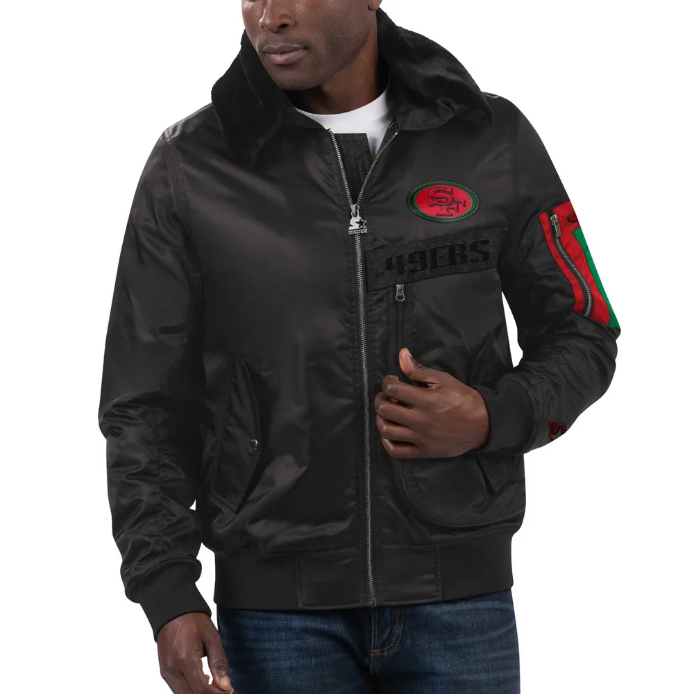 San Francisco 49ers Fanatics Branded Sateen Jacket - Mens