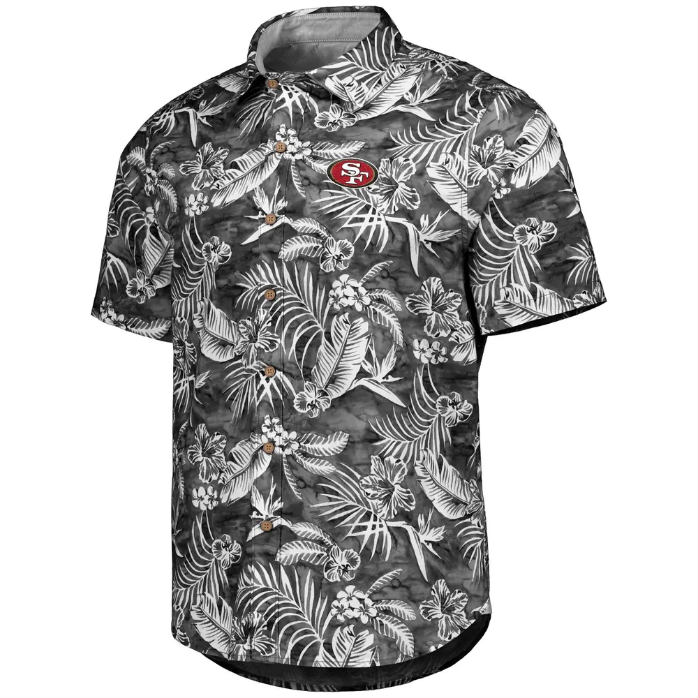 Lids San Francisco 49ers Tommy Bahama Aqua Lush Full-Button Shirt