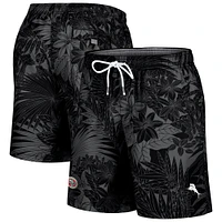 Men's Tommy Bahama Black San Francisco 49ers Naples Santiago Palm Shorts