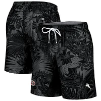Men's Tommy Bahama Black San Francisco 49ers Naples Santiago Palm Shorts