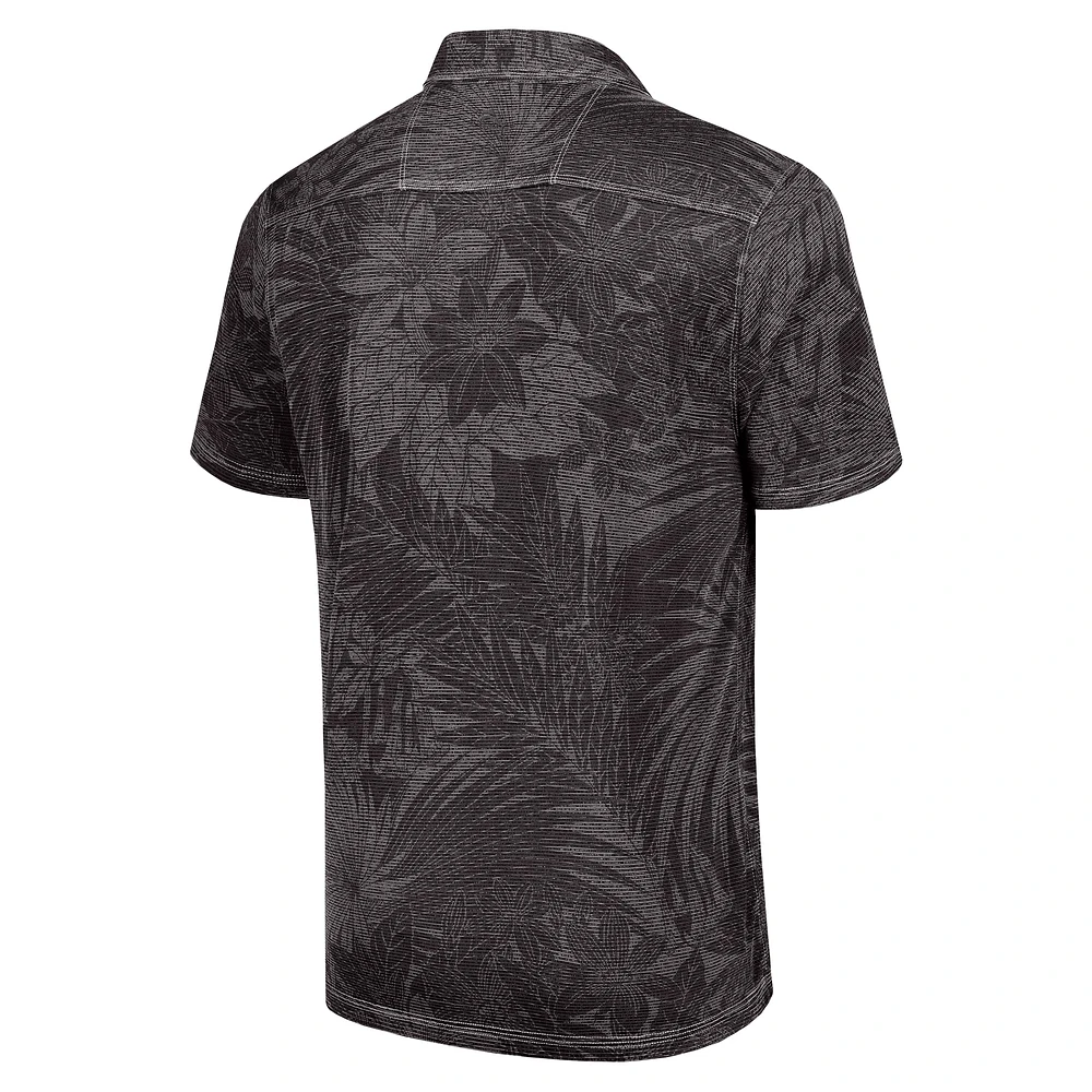 Men's Tommy Bahama  Black San Francisco 49ers Sport Santiago Paradise Polo