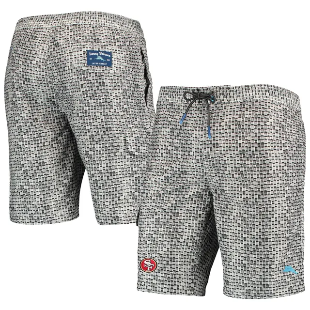 Cleveland Browns Tommy Bahama Baja Geo Wave Swim Shorts - Gray