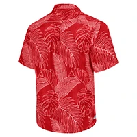 Chemise boutonnée Tommy Bahama Scarlet San Francisco 49ers Sport Vine Line pour hommes