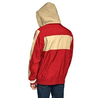 Men's Tommy Hilfiger Red San Francisco 49ers Gael Lightweight Half-Zip Hoodie Jacket