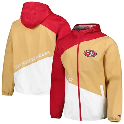 Tommy Hilfiger Men's Black, White San Francisco 49ers Varsity