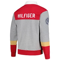 Polo surdimensionné à manches longues de rugby Tommy Hilfiger pour hommes des San Francisco 49ers Connor rouge