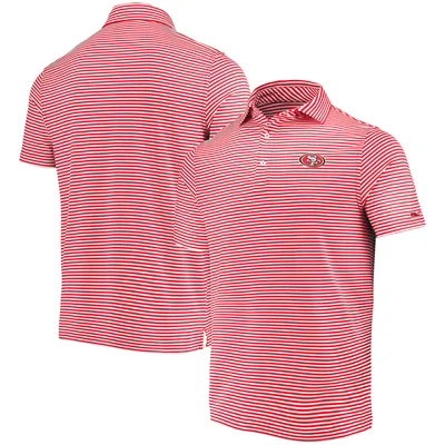 Men's Cleveland Browns Vineyard Vines Gray/White Winstead Striped Polo