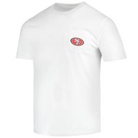 Men's Vineyard Vines White San Francisco 49ers Big & Tall Helmet T-Shirt