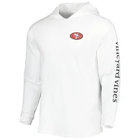 Men's Vineyard Vines White San Francisco 49ers Local Long Sleeve Hoodie T-Shirt