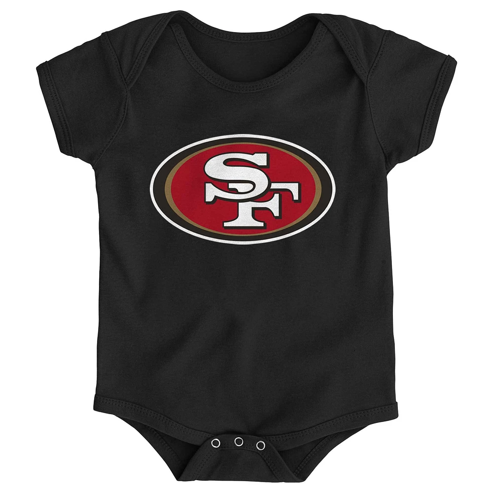 Body noir avec logo de l'équipe San Francisco 49ers pour nouveau-né et bébé