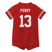 Newborn & Infant Nike Brock Purdy Scarlet San Francisco 49ers Game Romper Jersey