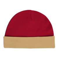 Newborn & Infant San Francisco 49ers Dynamic Duo Bodysuit, Bib Knit Hat Set