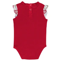 Newborn & Infant San Francisco 49ers Happy Hearts 2-Piece Bodysuit Set