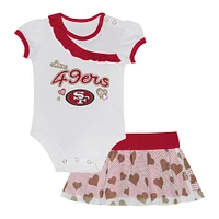 Ensemble body et jupe pour nouveau-né bébé San Francisco 49ers Love My Team