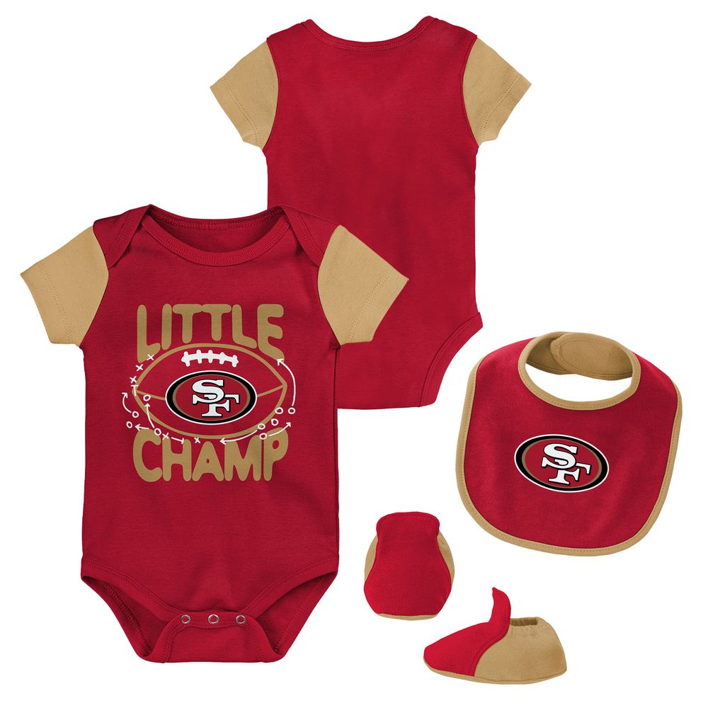 NFL, Matching Sets, Nfl Sf 49ers Baby Onesie Hat And Bib