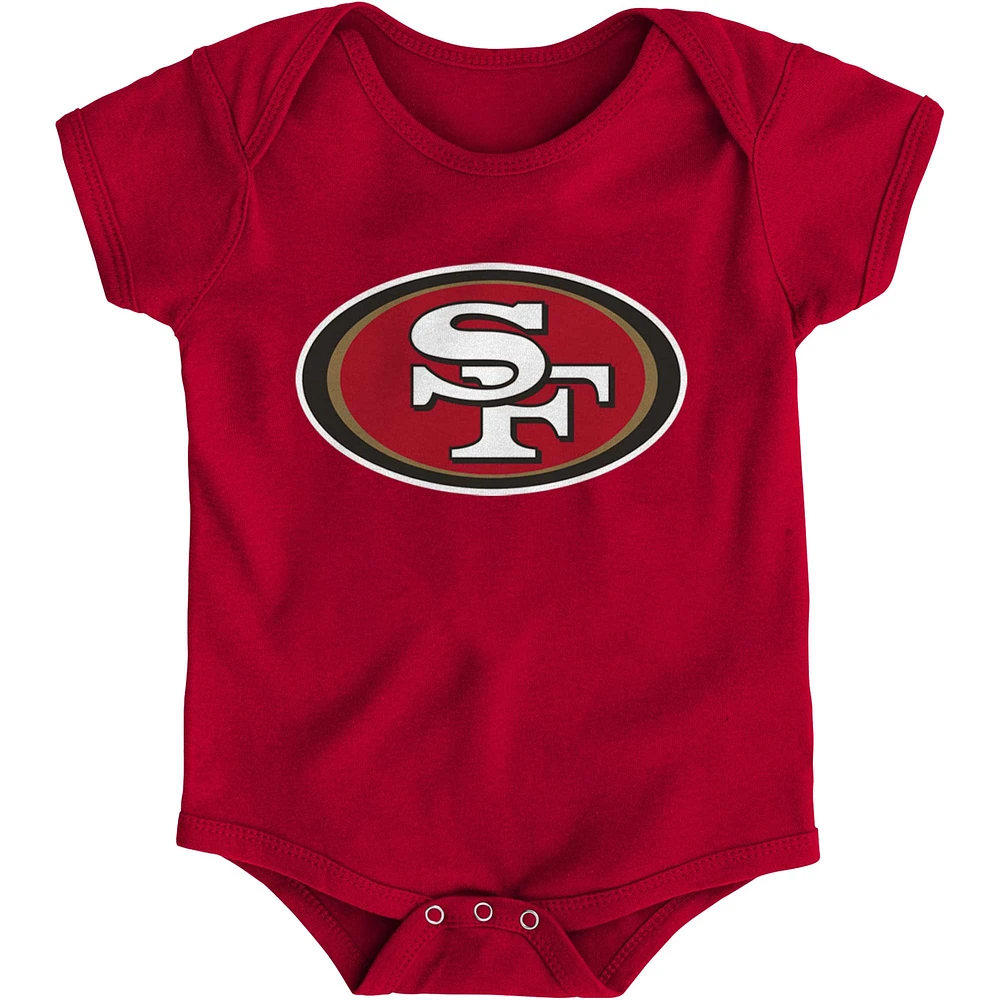 Body avec logo de l'équipe Scarlet San Francisco 49ers pour nouveau-né et nourrisson