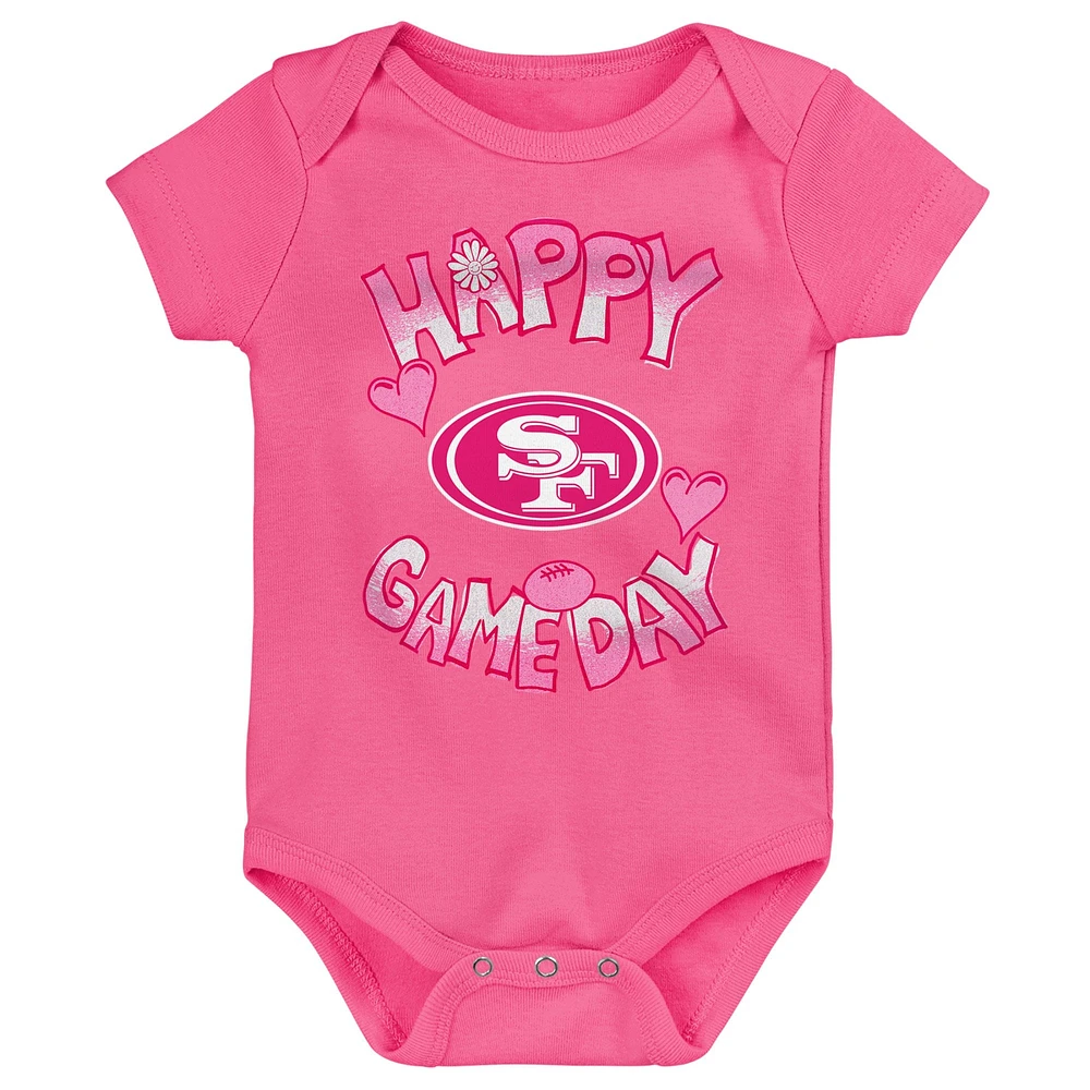 Body rose pour nouveau-né « Happy Gameday » des San Francisco 49ers