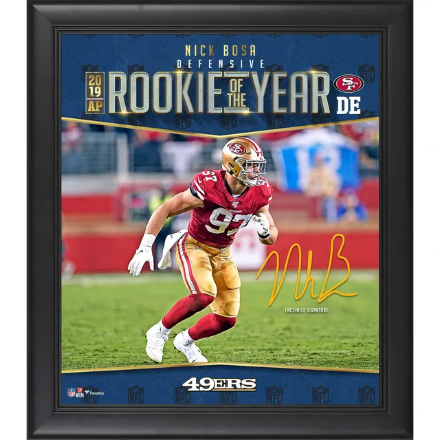 Nick Bosa San Francisco 49ers Autographed Fanatics Authentic Red