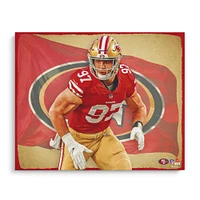 Nick Bosa San Francisco 49ers Unsigned 16" x 20" Photo Print - Designed by Artist Brian Konnick