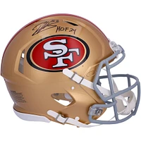 Casque authentique dédicacé par Patrick Willis des San Francisco 49ers avec « HOF 24 »