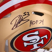 Casque authentique dédicacé par Patrick Willis des San Francisco 49ers avec « HOF 24 »