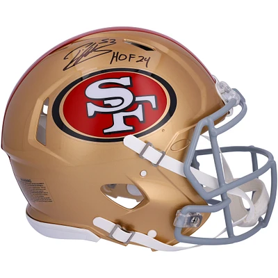 Casque authentique dédicacé par Patrick Willis des San Francisco 49ers avec « HOF 24 »