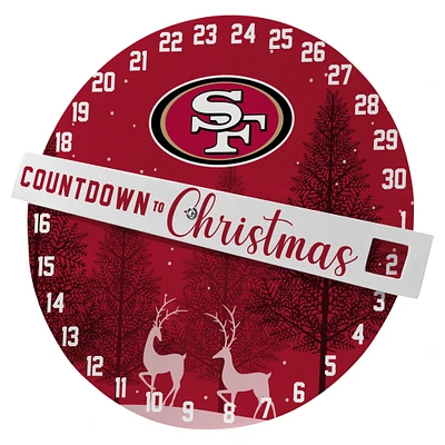 Pegasus San Francisco 49ers Countdown to Christmas Wall Sign