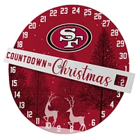 Panneau mural Pegasus San Francisco 49ers, compte à rebours jusqu'à Noël