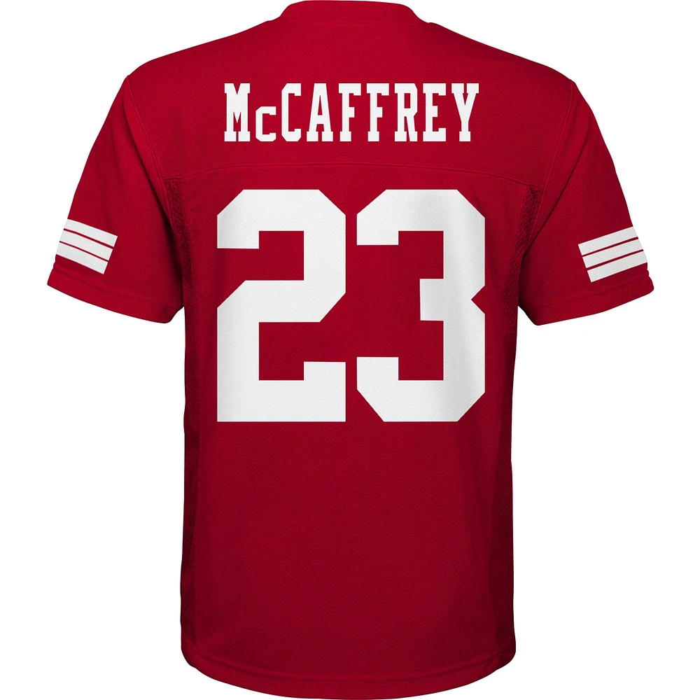 OST 49ER SCARLET  23 CHRISTIAN MCCAFFREY 22 PRESCHOOL NFL MID-TIER JERSEY JERJUVMID