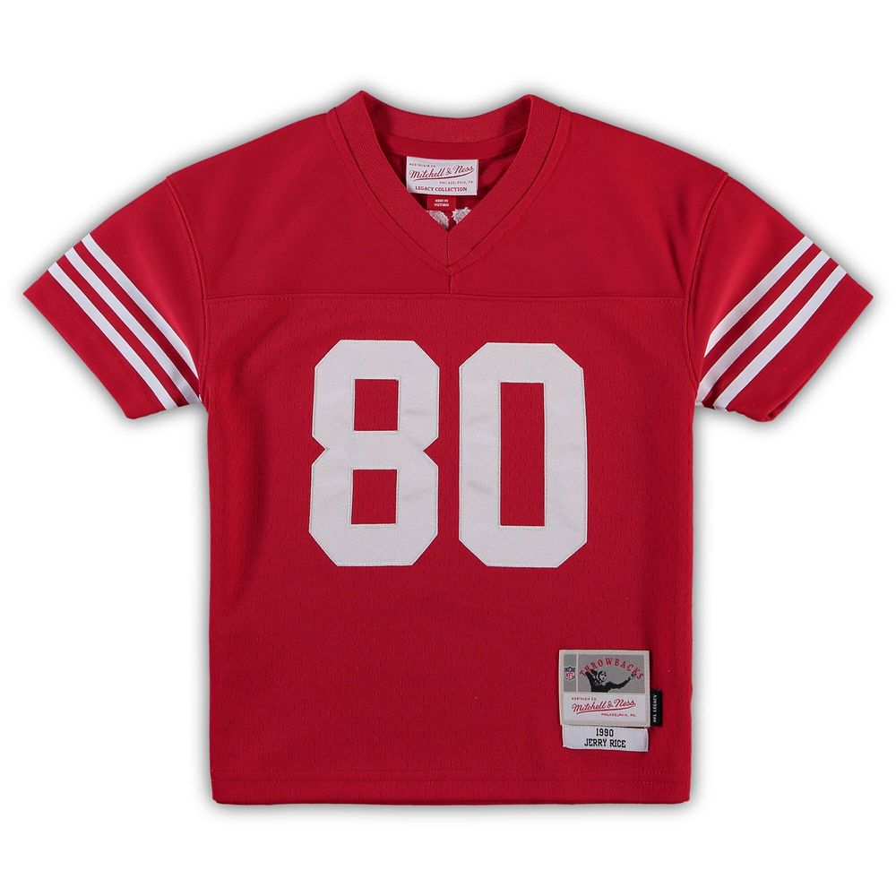 Preschool Mitchell & Ness Jerry Rice Scarlet San Francisco 49ers 1990 Retired Player Legacy Jersey