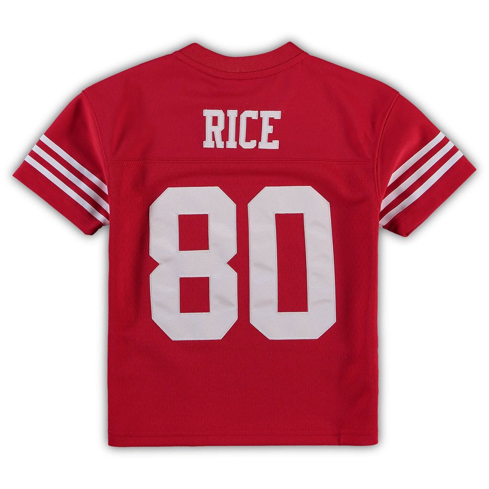 Preschool Mitchell & Ness Jerry Rice Scarlet San Francisco 49ers 1990 Retired Player Legacy Jersey