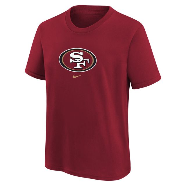 T-shirt avec logo de l'équipe Nike Scarlet San Francisco 49ers pour enfants d'âge préscolaire