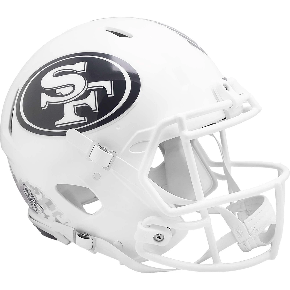 Casque authentique Riddell San Francisco 49ers 2024 Salute To Service Speed