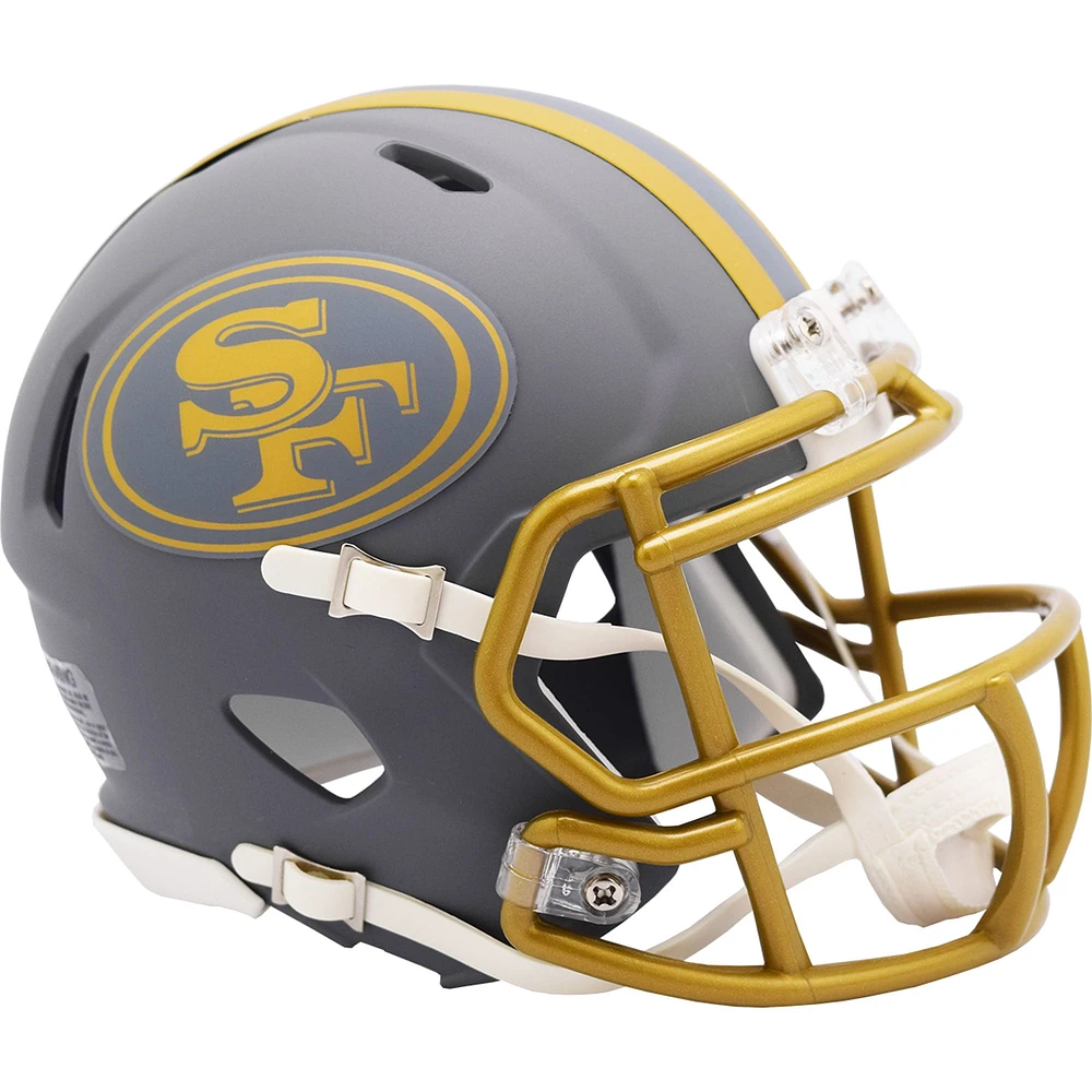 Riddell San Francisco 49ers 2024 Slate Alternate Speed Mini Helmet