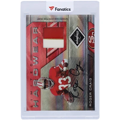 Roger Craig San Francisco 49ers Autographed 2007 Panini Leaf Limited Hardwear Dual-Color Relic #H-2 #5/25 Card 