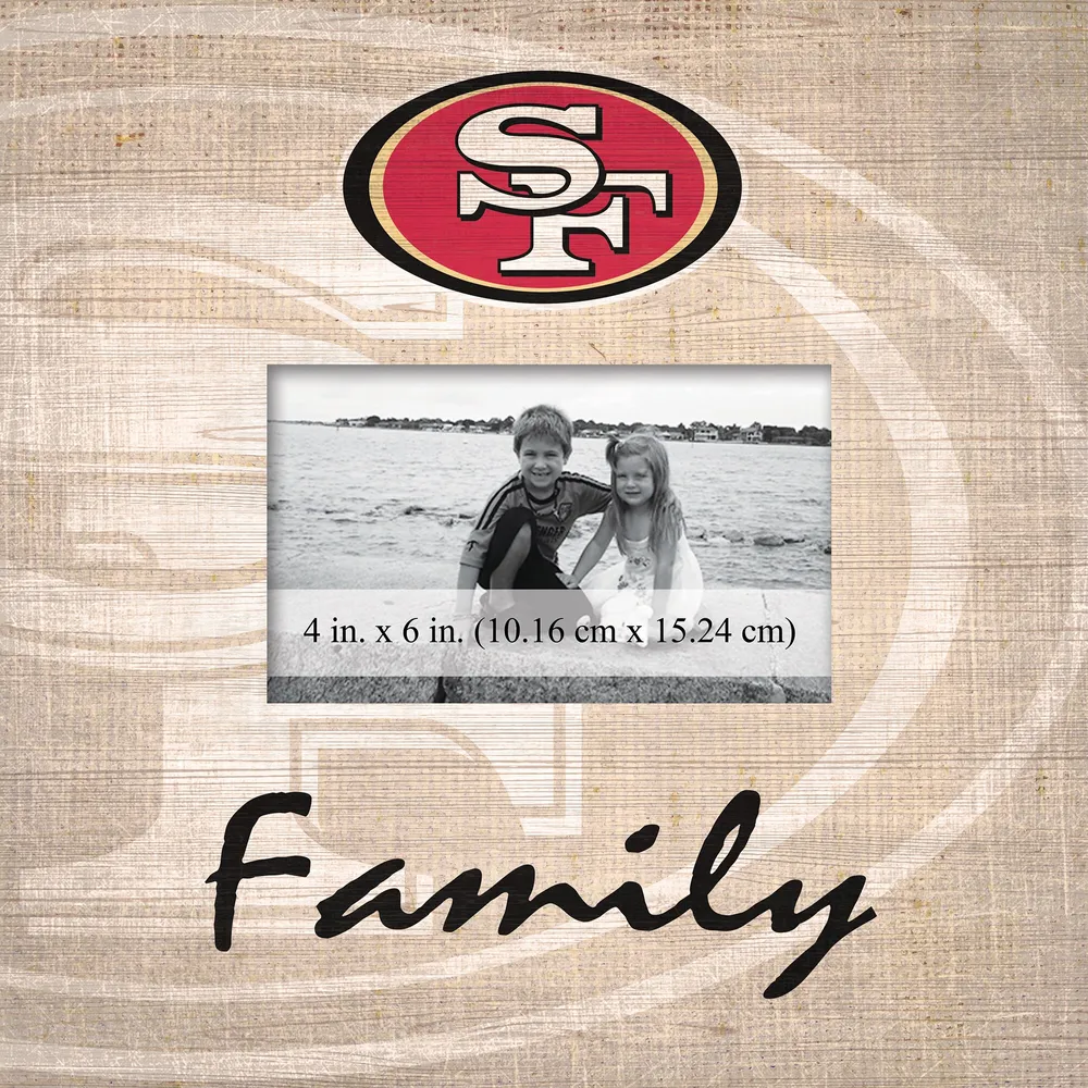 Lids San Francisco 49ers 10'' x 10'' Burlap Pattern Frame