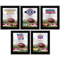 San Francisco 49ers 10.5" x 13" Sublimated Super Bowl Champion Plaque Bundle