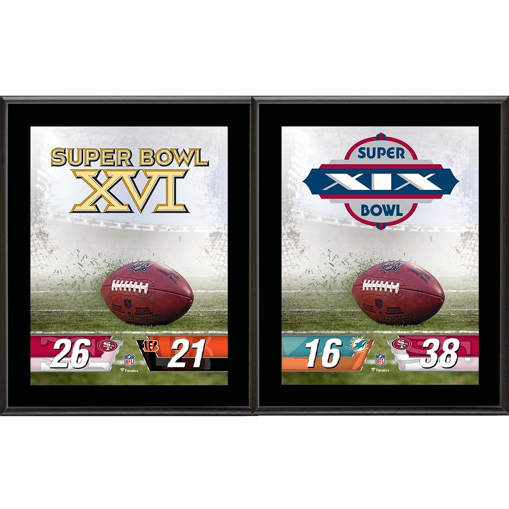 San Francisco 49ers 10.5" x 13" Sublimated Super Bowl Champion Plaque Bundle