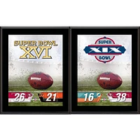 San Francisco 49ers 10.5" x 13" Sublimated Super Bowl Champion Plaque Bundle