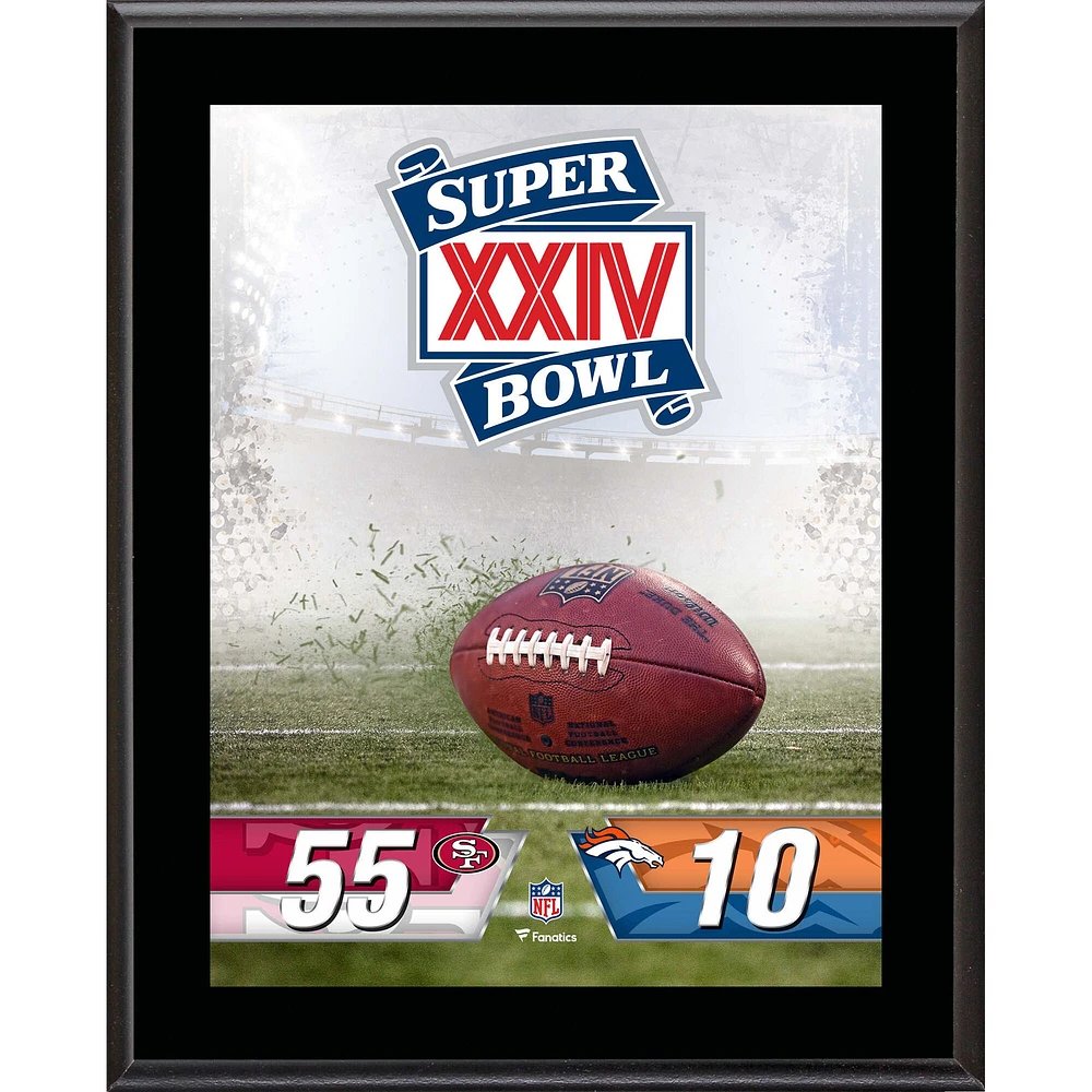 San Francisco 49ers 10.5" x 13" Sublimated Super Bowl Champion Plaque Bundle