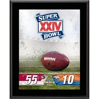 San Francisco 49ers 10.5" x 13" Sublimated Super Bowl Champion Plaque Bundle
