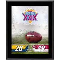 San Francisco 49ers 10.5" x 13" Sublimated Super Bowl Champion Plaque Bundle