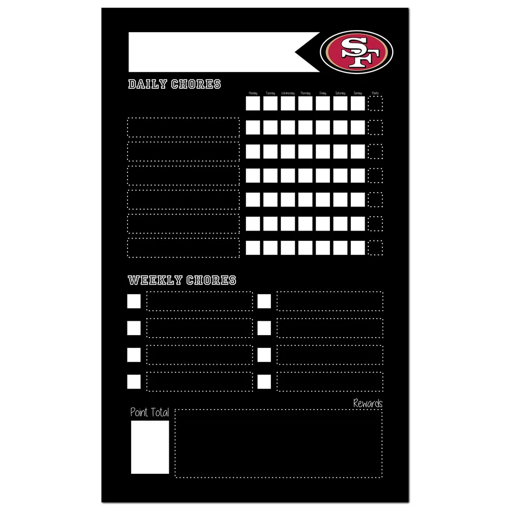 Lids San Francisco 49ers 11'' x 19'' Chore Chalkboard