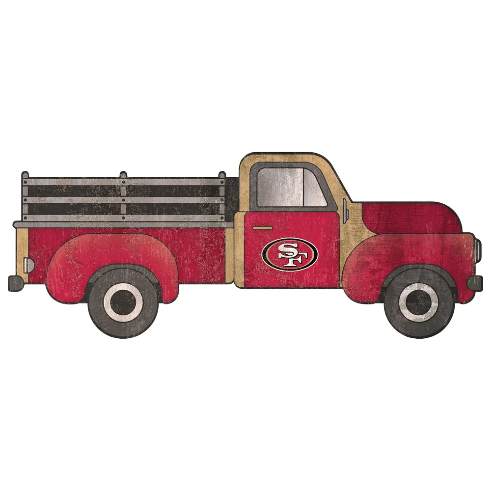 San Francisco 49ers Distressed Logo Cutout Sign