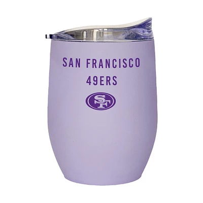 San Francisco 49ers 16oz. Lavender Soft Touch Curved Tumbler