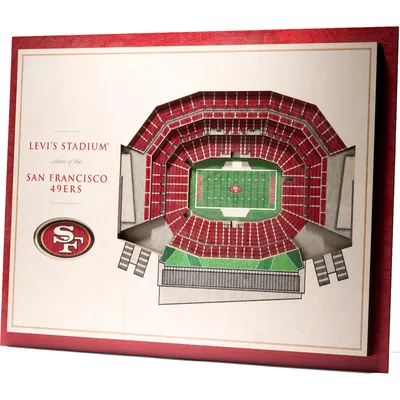 San Francisco 49ers 17'' x 13'' 5-Layer StadiumViews 3D Wall Art