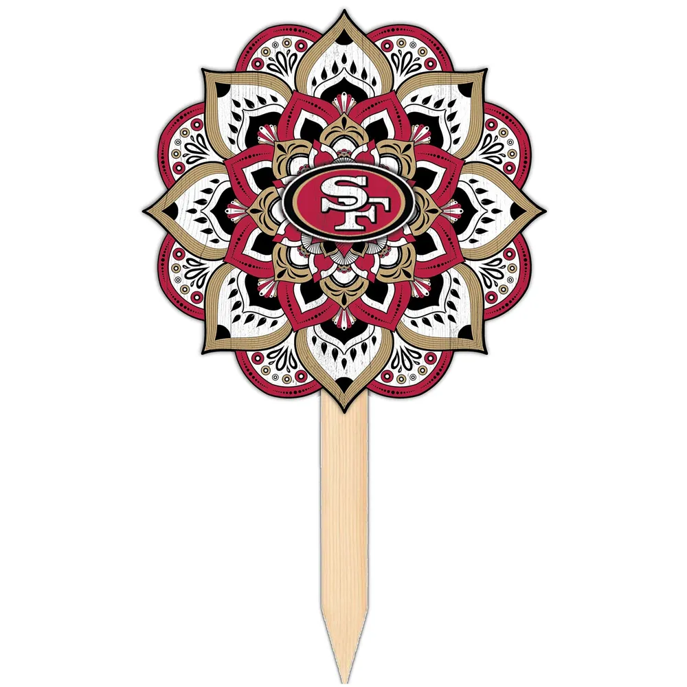 Lids San Francisco 49ers 18'' x 12'' Mandala Yard Stake